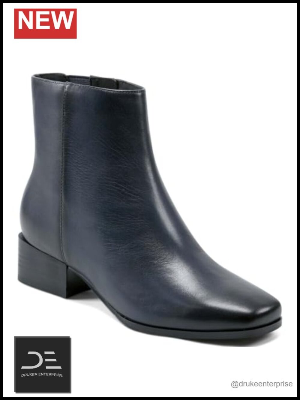 Easy Spirit Sidney Dress Booties Calfskin Leather Ankle Boots Zip - Picture 1 of 5